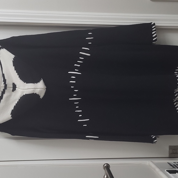 Killstar Black and White Corpse Bride Patch cardigan. Size 3XL - Picture 11 of 12